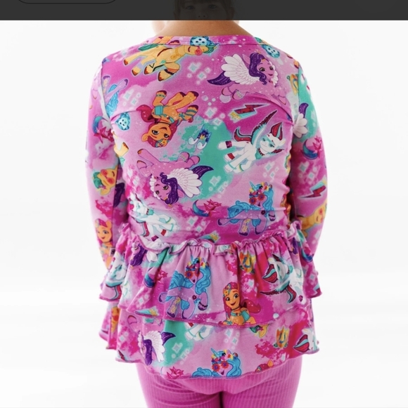 Bums Roses My Little PONY  Ruffle Tunic Top 9/10 - Picture 3 of 3